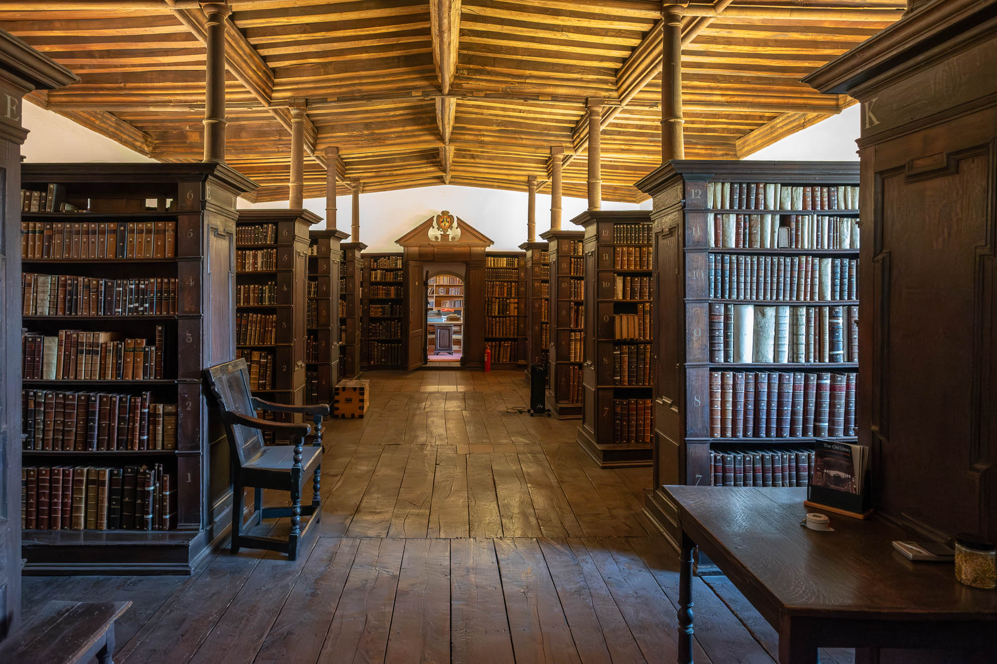 Jesus College Library, Cambridge, UK